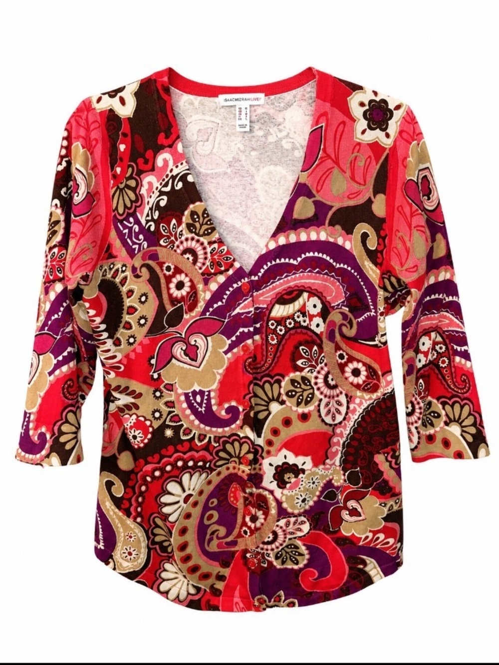 Isaac Mizrahi Are You Loving Me Cardigan